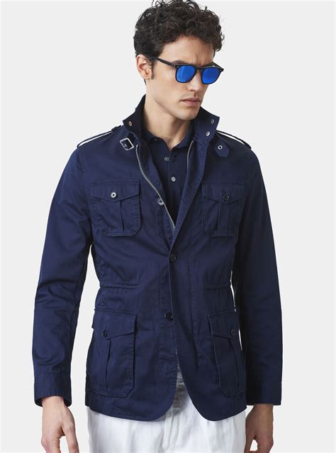 michael kors mens cotton-twill field jacket|Stretch Cotton Hooded Field Jacket .